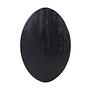 Ovale Couchtischplatte Mangoholz Schwarz 2