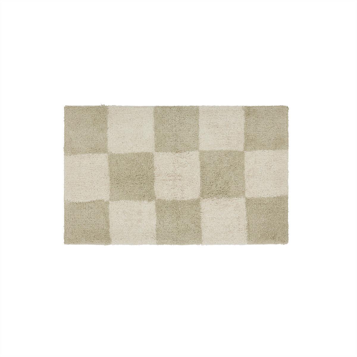 Checkerboard Rug Small Organic Cotton Cream 0