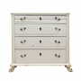 Vintage chest of drawers pine wood white 1950s 0