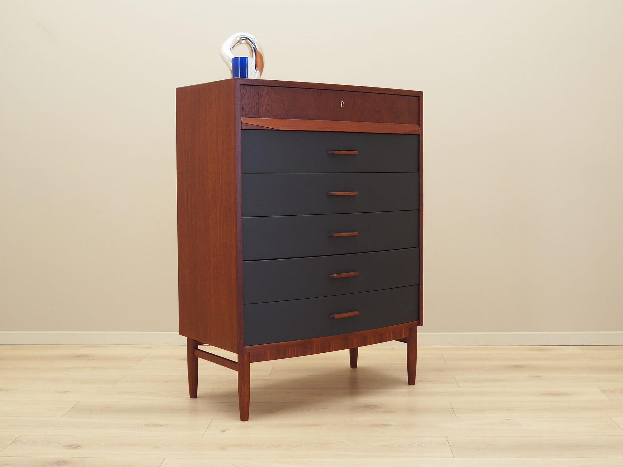 Chest of drawers Teak wood 1970s 4