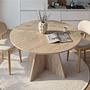 Virella Dining table Travertine Ø120 cm 2