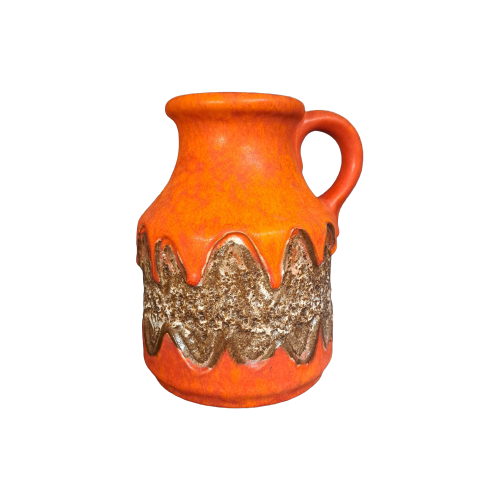 Vintage Vase Keramik Orange 0