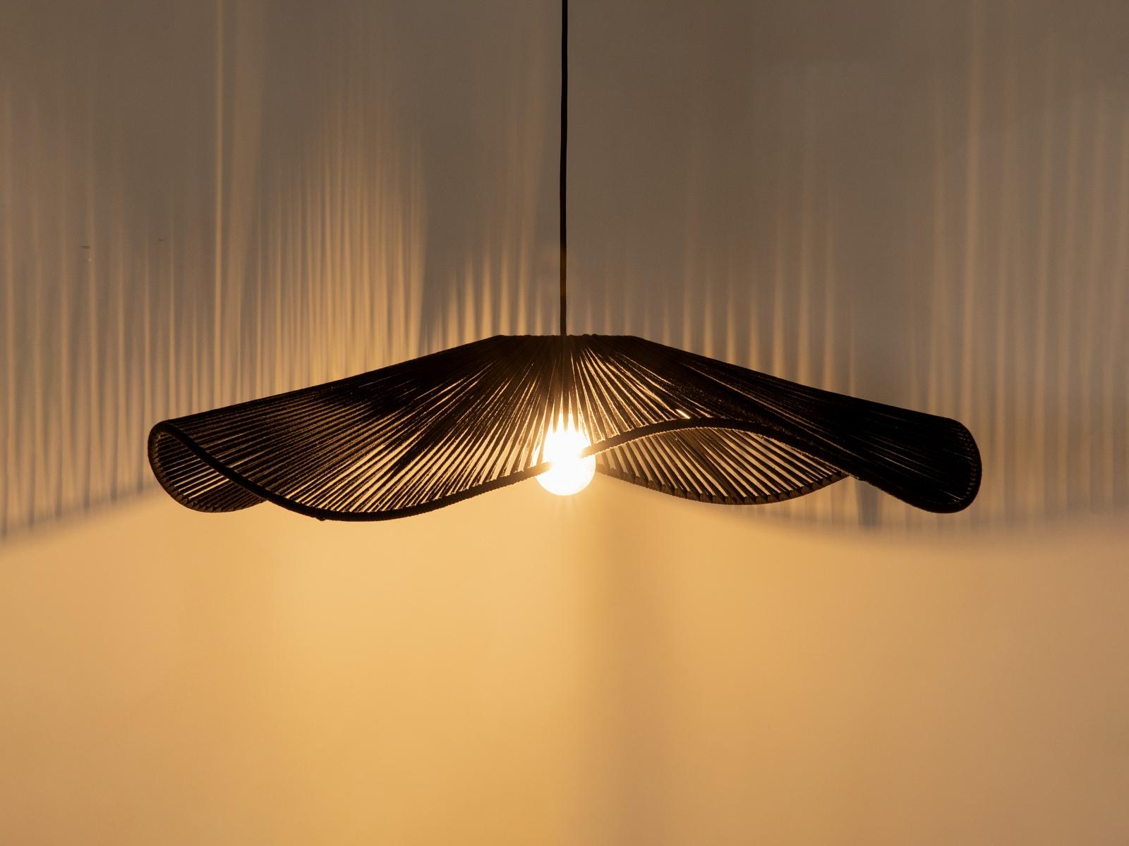 Palmier Pendelleuchte Metall Schwarz 58x58x13 cm 1