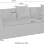 Sam Sofa 3-Sitzer Leder Creme 2