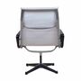 Aluminium Group Chair EA 115 Sessel Leder Weiß 3