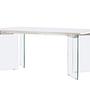 Ester Dining Table Glass Concrete look 100x180cm 1
