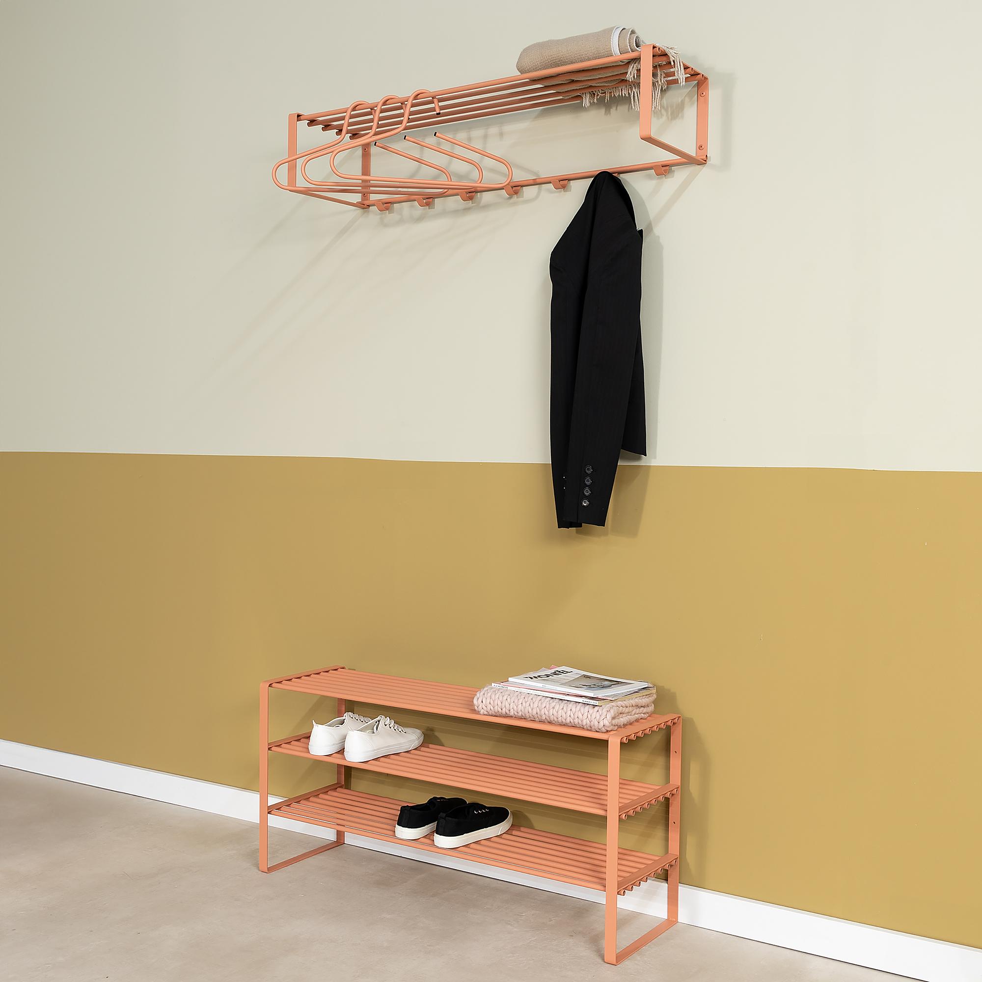 Shoe Rack Rex 3-Shelves Apricot 3