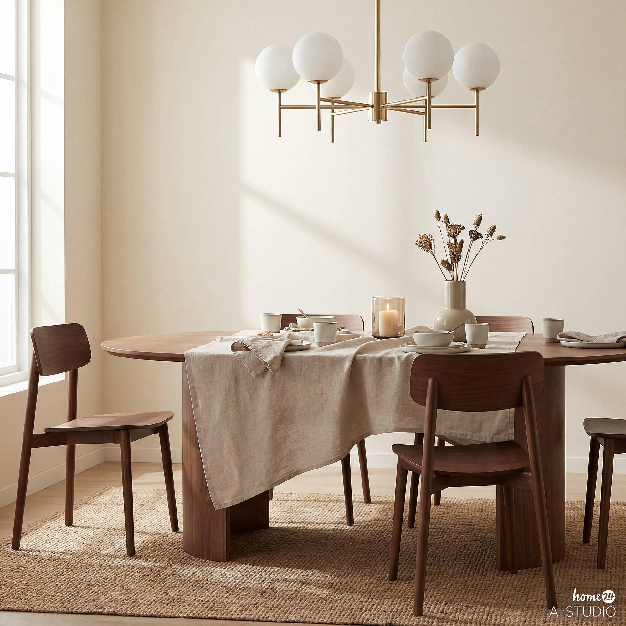 ELYRO Ceiling Light 6-Light Opal Glass Brass 2