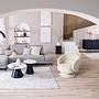 Drehbarer Loungesessel LANARE Creme 4