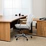 VILLA 10 Bürostuhl Leder Weiß 1