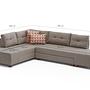 Manama Corner Sofa Bed Left - Cream 6