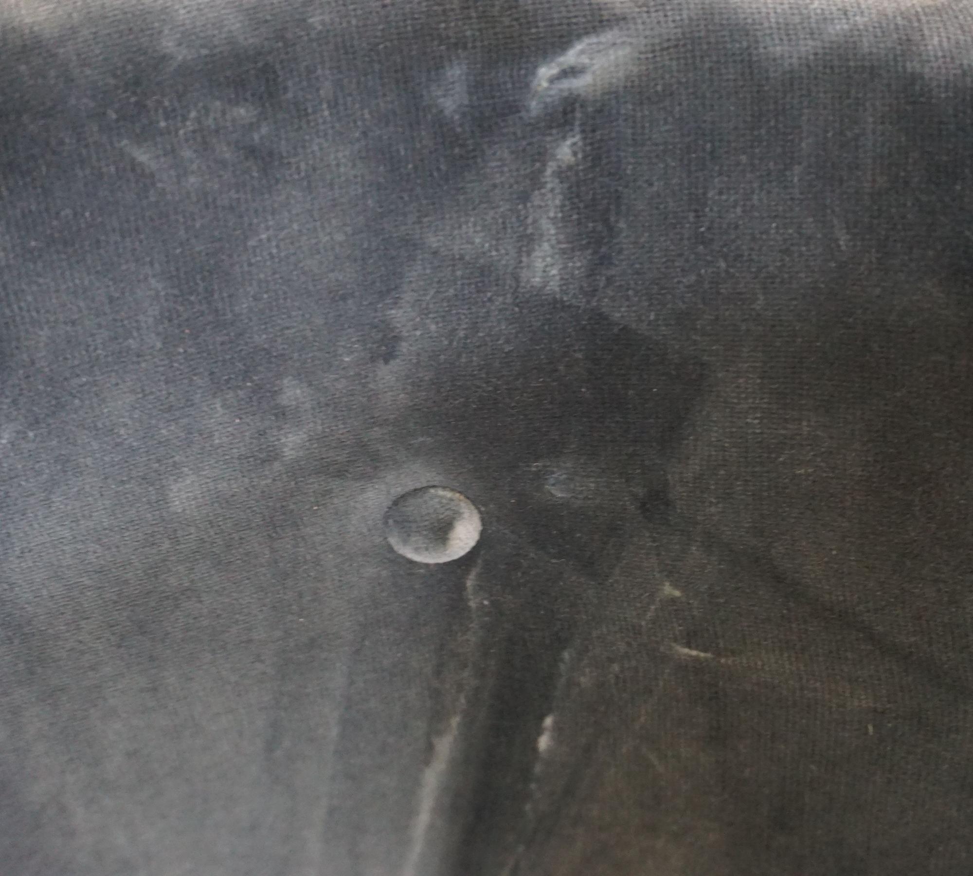 Mayor AJ6 Sofa Samt Walnussholz Blau 5