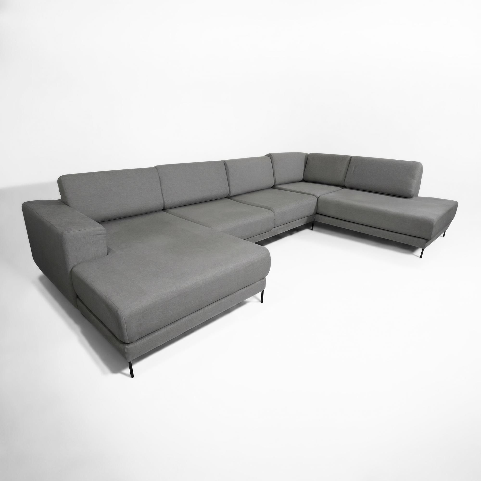 Tyme Sofa Landscape With Récamiere Fine Fabric Slate Grey 2