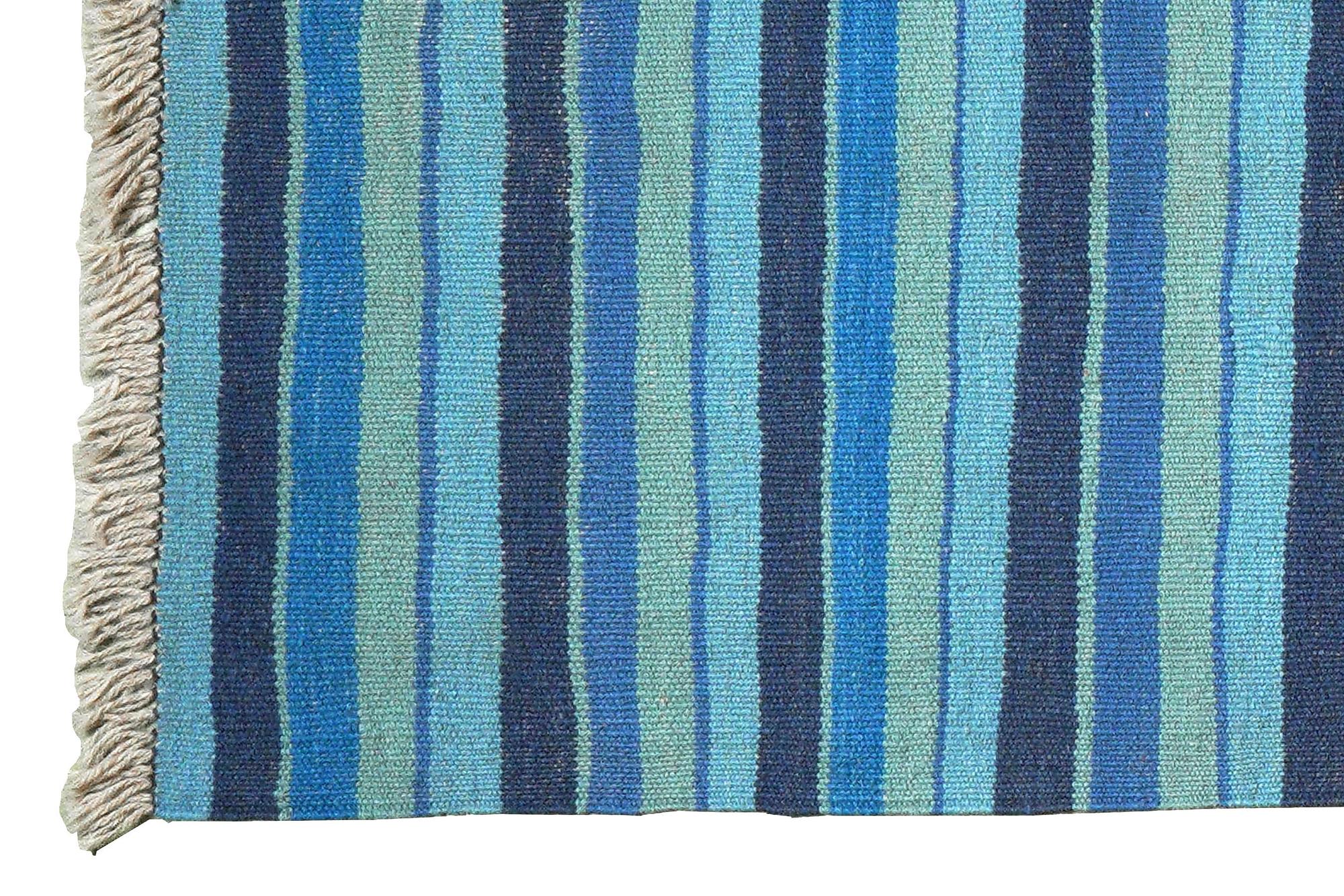 Kilim Gashgai Teppich Blau 1
