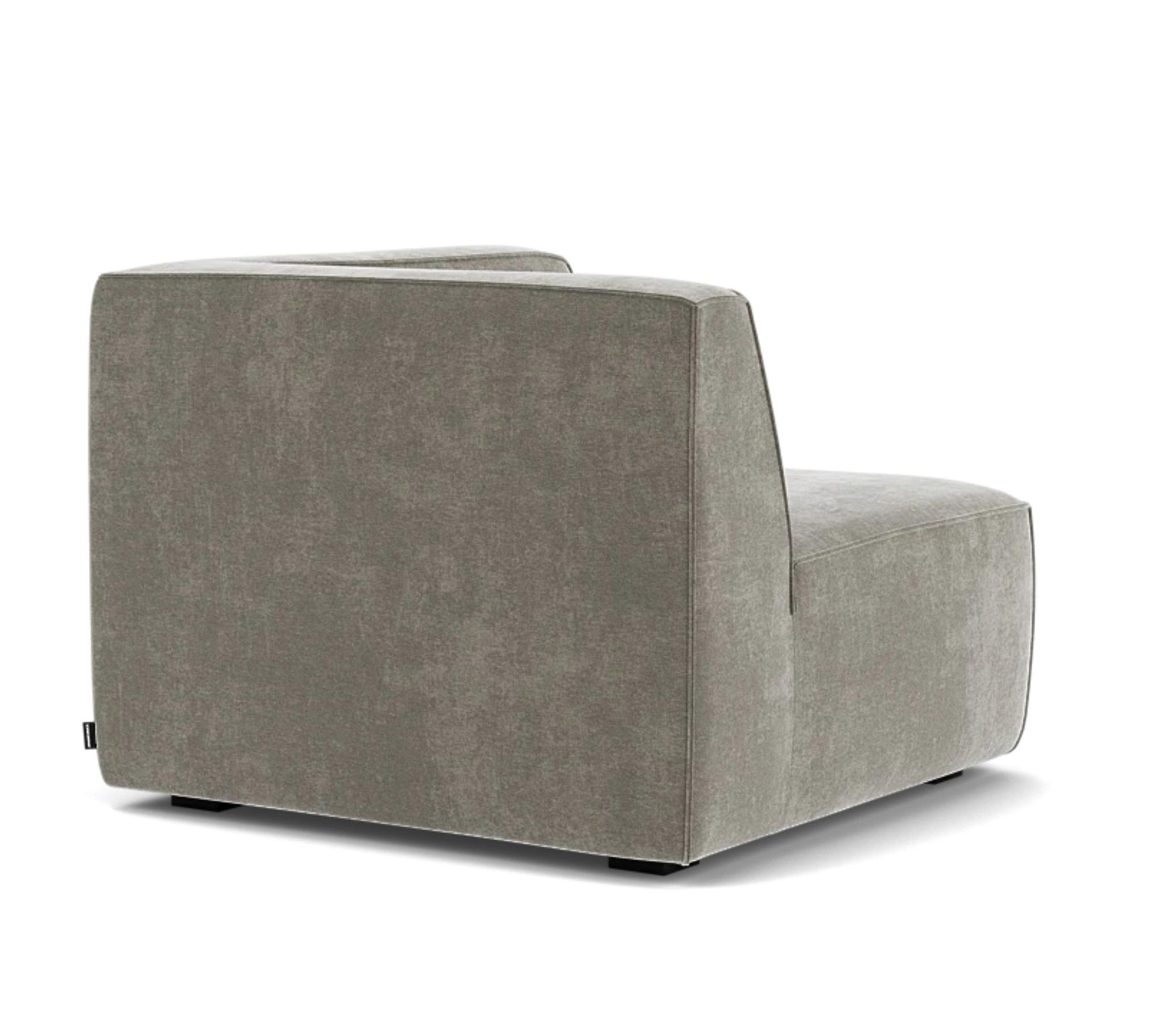 Dane 1-Sitzer Eckmodul Rechts Planet Grey Green 2