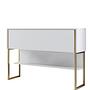 Luxury sideboard wood veneer gold white 0