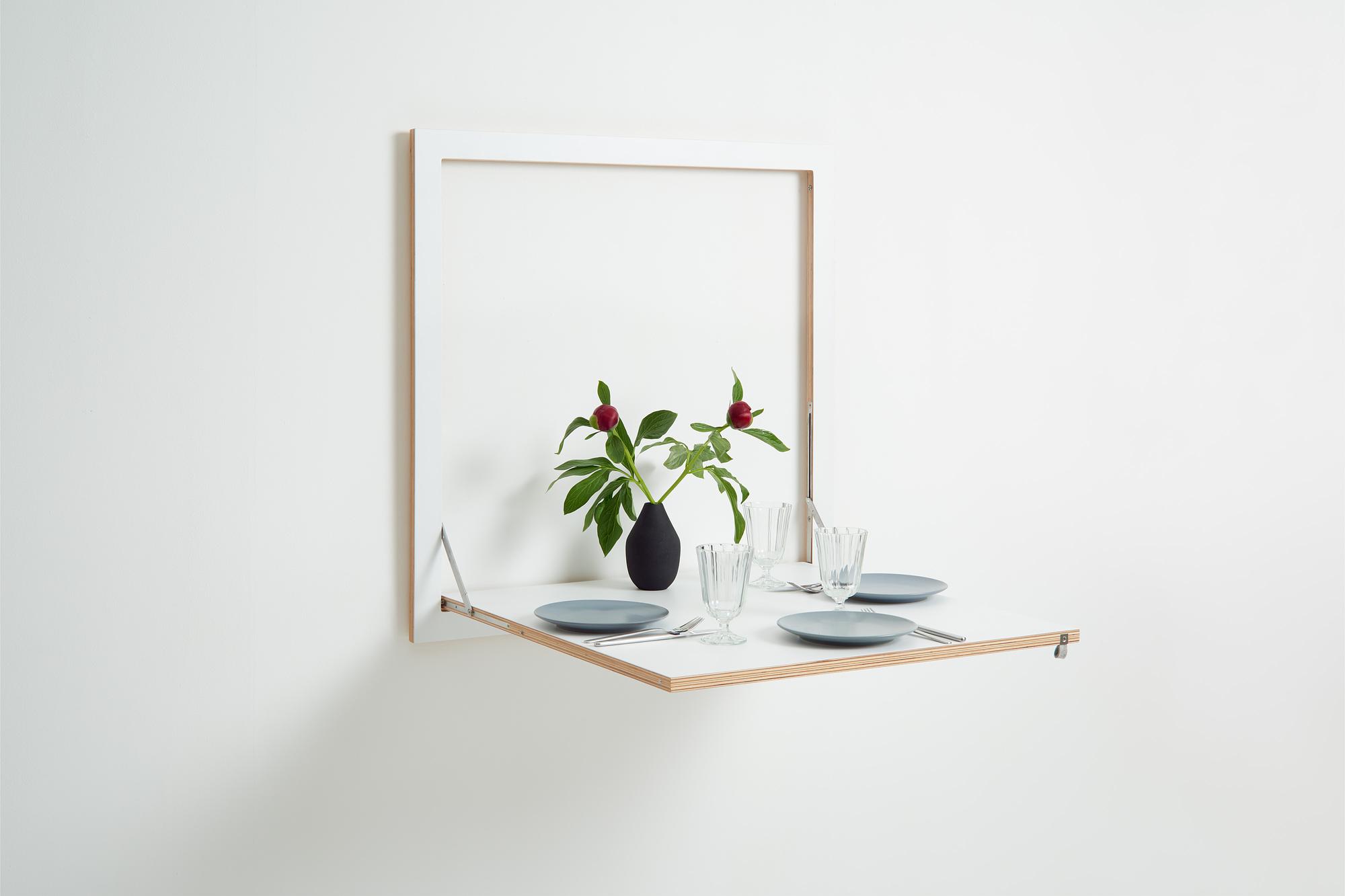 Fläpps Küchentisch Schwarz 80 x 80cm 4