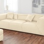 Sam Sofa 3-Sitzer Leder Creme 0