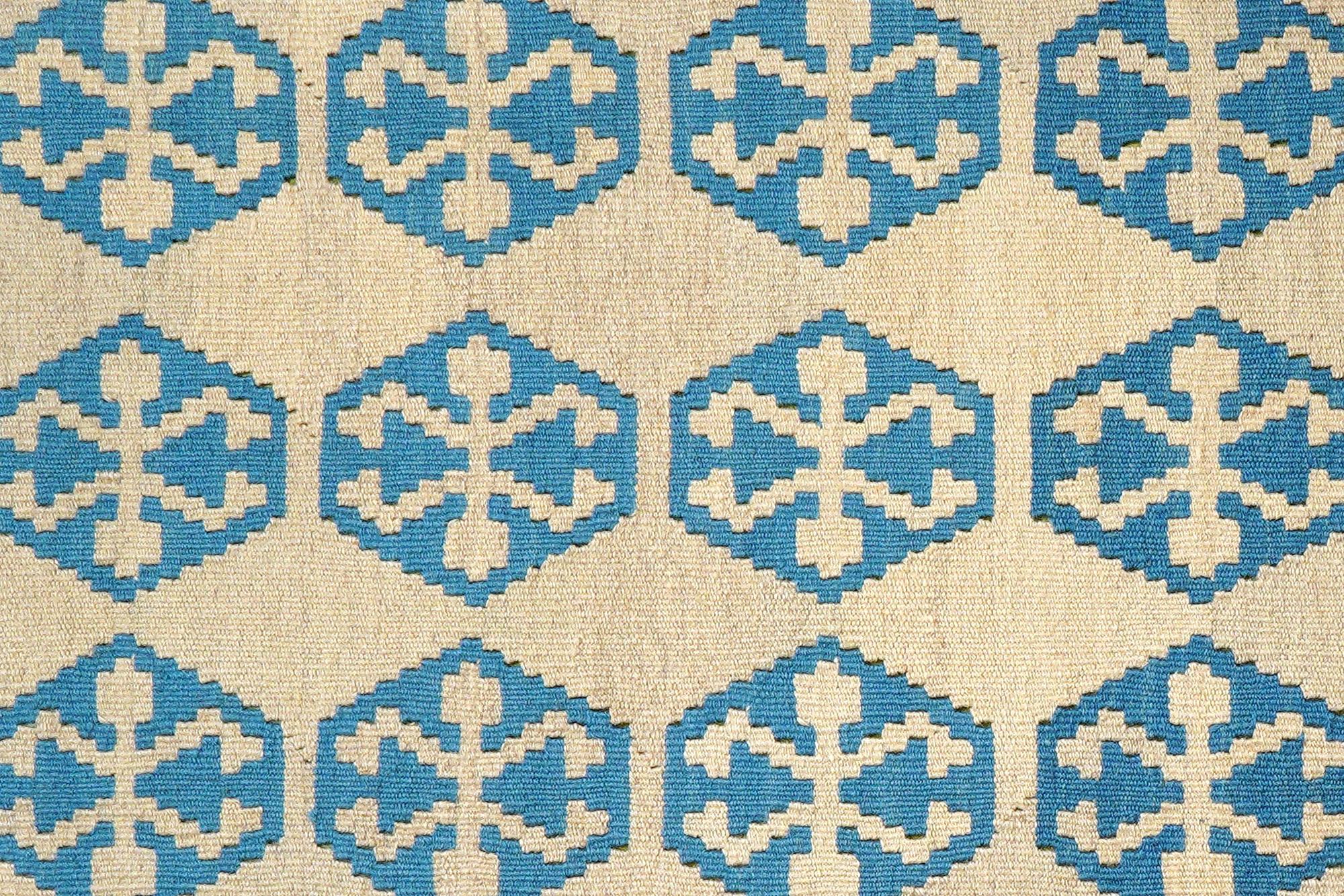 Kilim Gashgai Teppich Blau 3