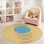Circular pattern Children's rug Multicolored Ø150cm 2