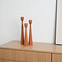 Teak candlesticks 1960s 4