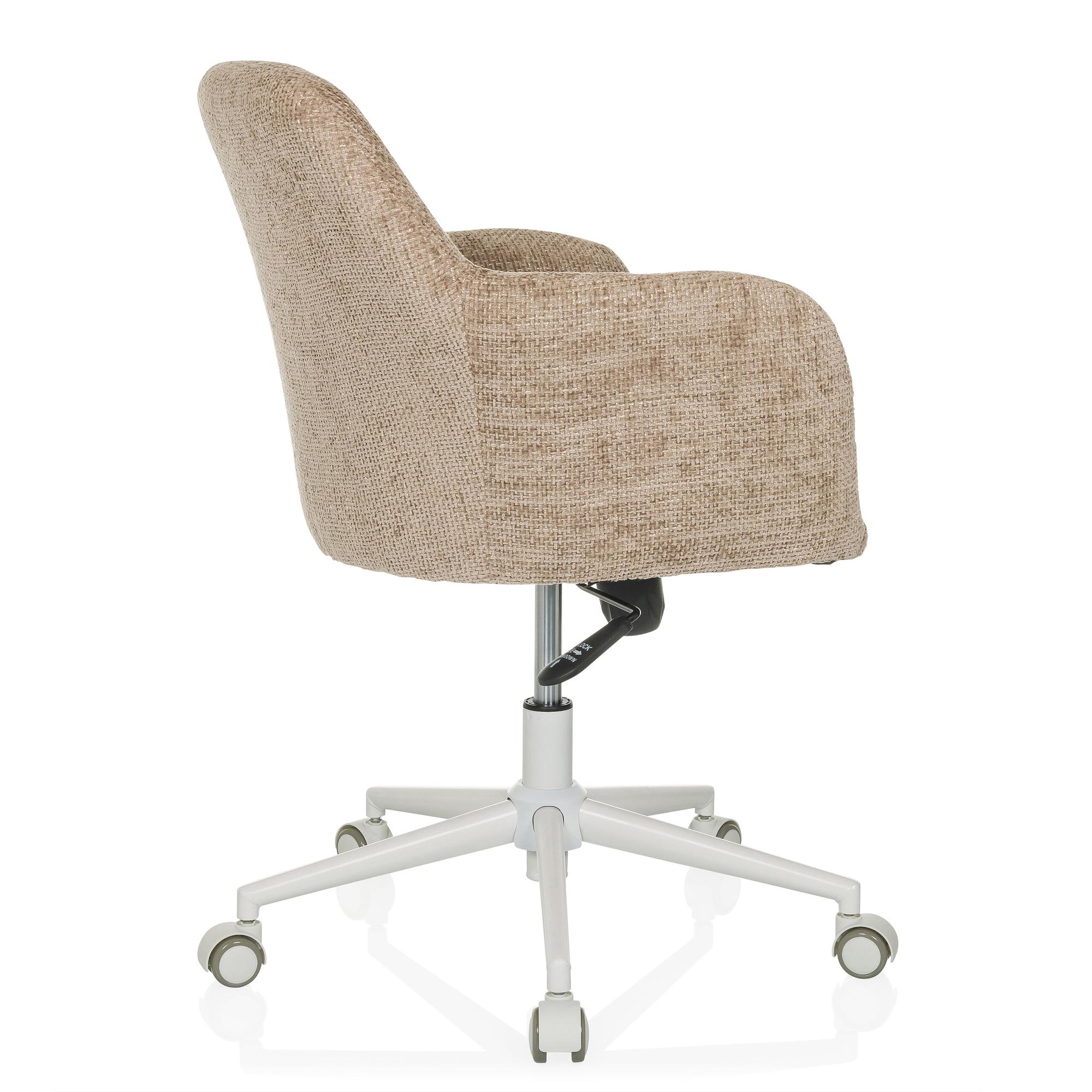 SOLAO HOME Bürostuhl Bouclé Hellbraun 7