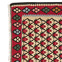 Kilim Senneh Tappeto Marrone 1