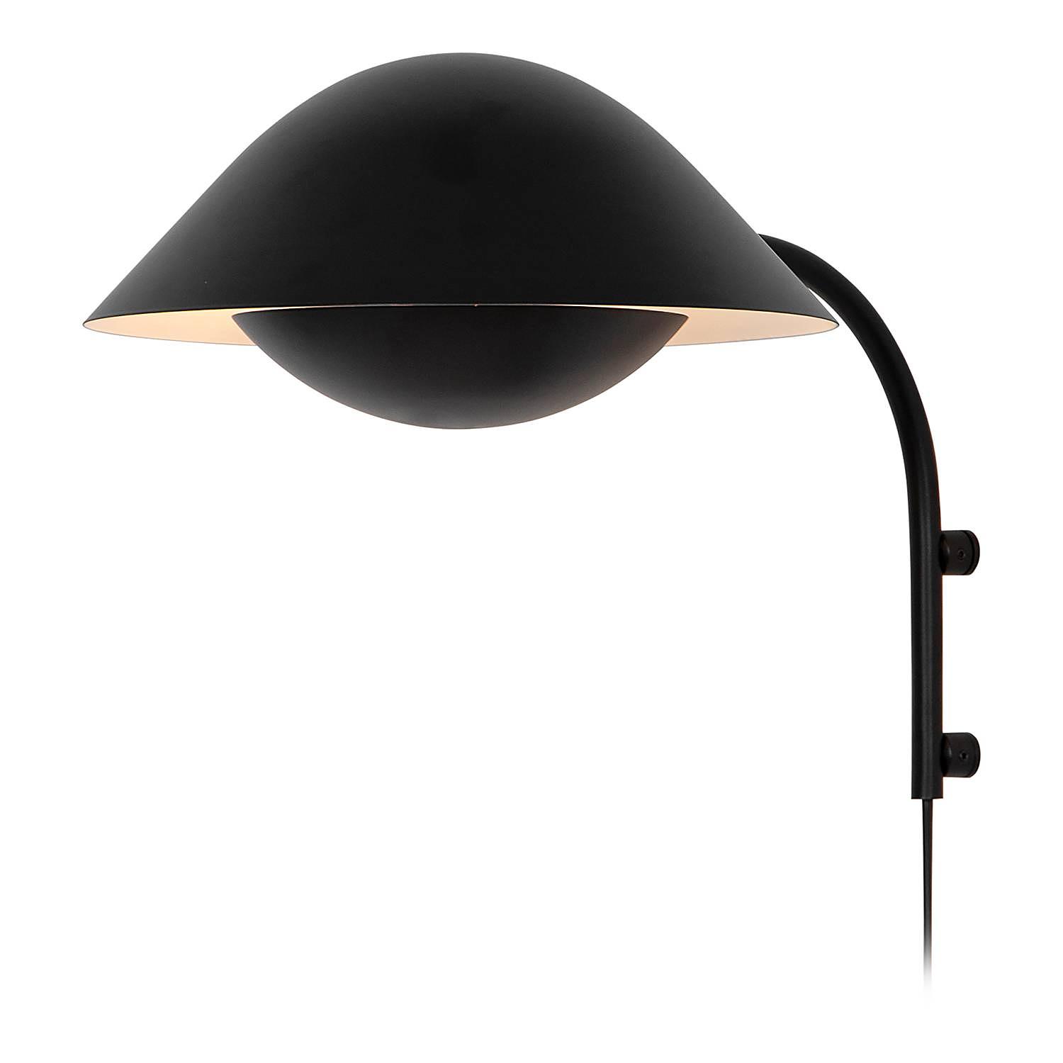 Freya Wandleuchte Aluminium Schwarz 1-flammig 0