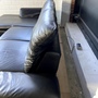 Sofa Récamiere Links Leder Schwarz 4