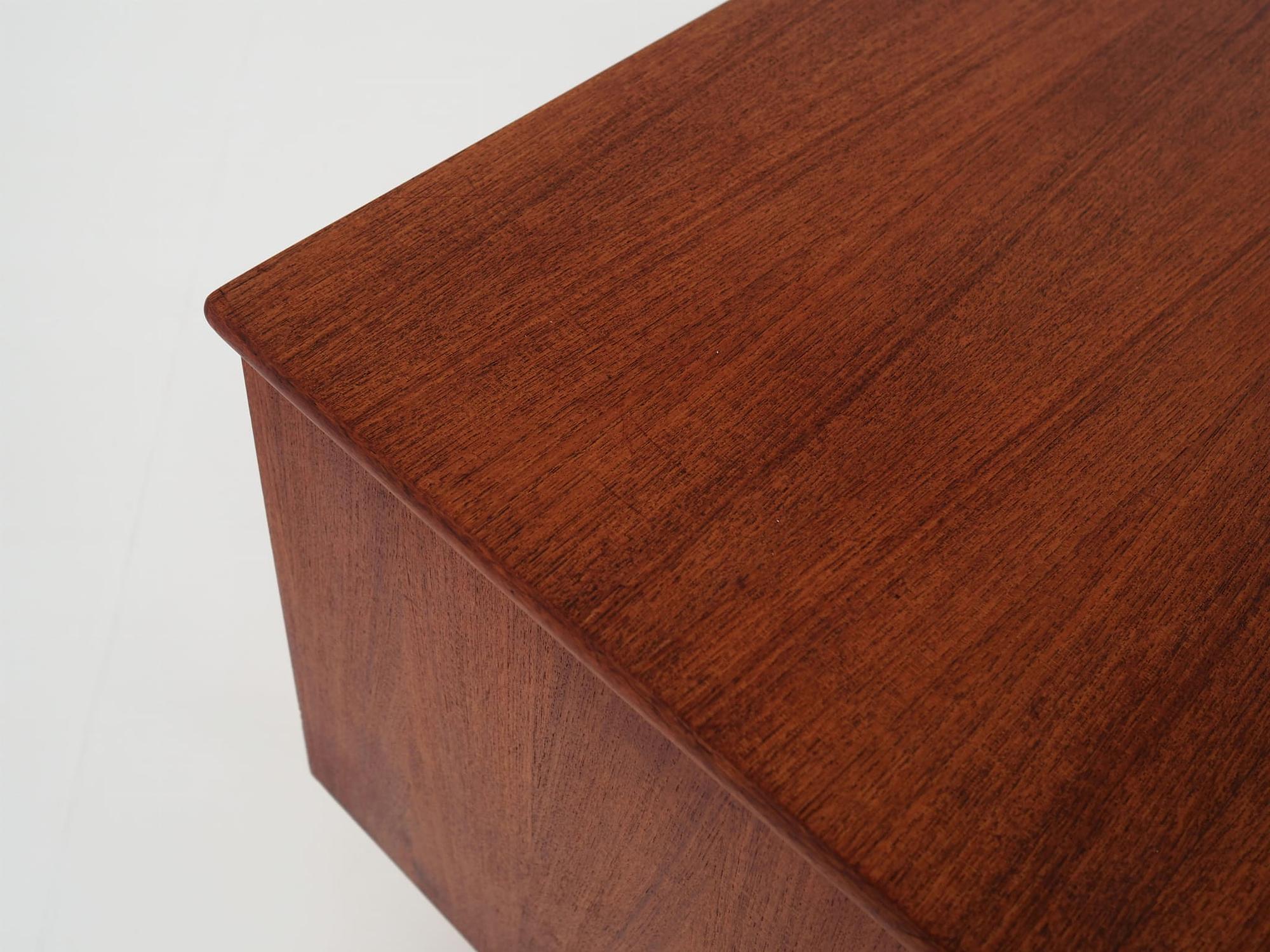 Vintage Desk Teak Wood Brown 1970s 13