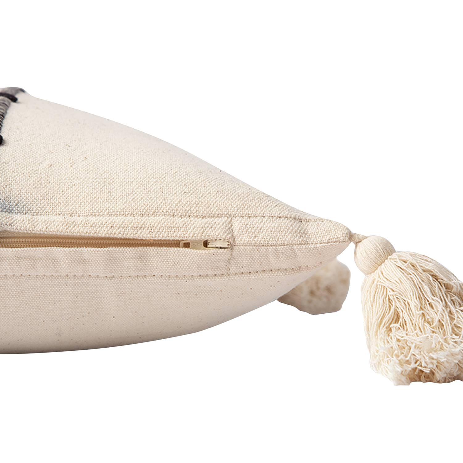 Knot Lines Kissenbezug Baumwolle Beige 2