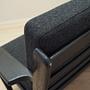 Sofa Textile Wood Black 1960s 13