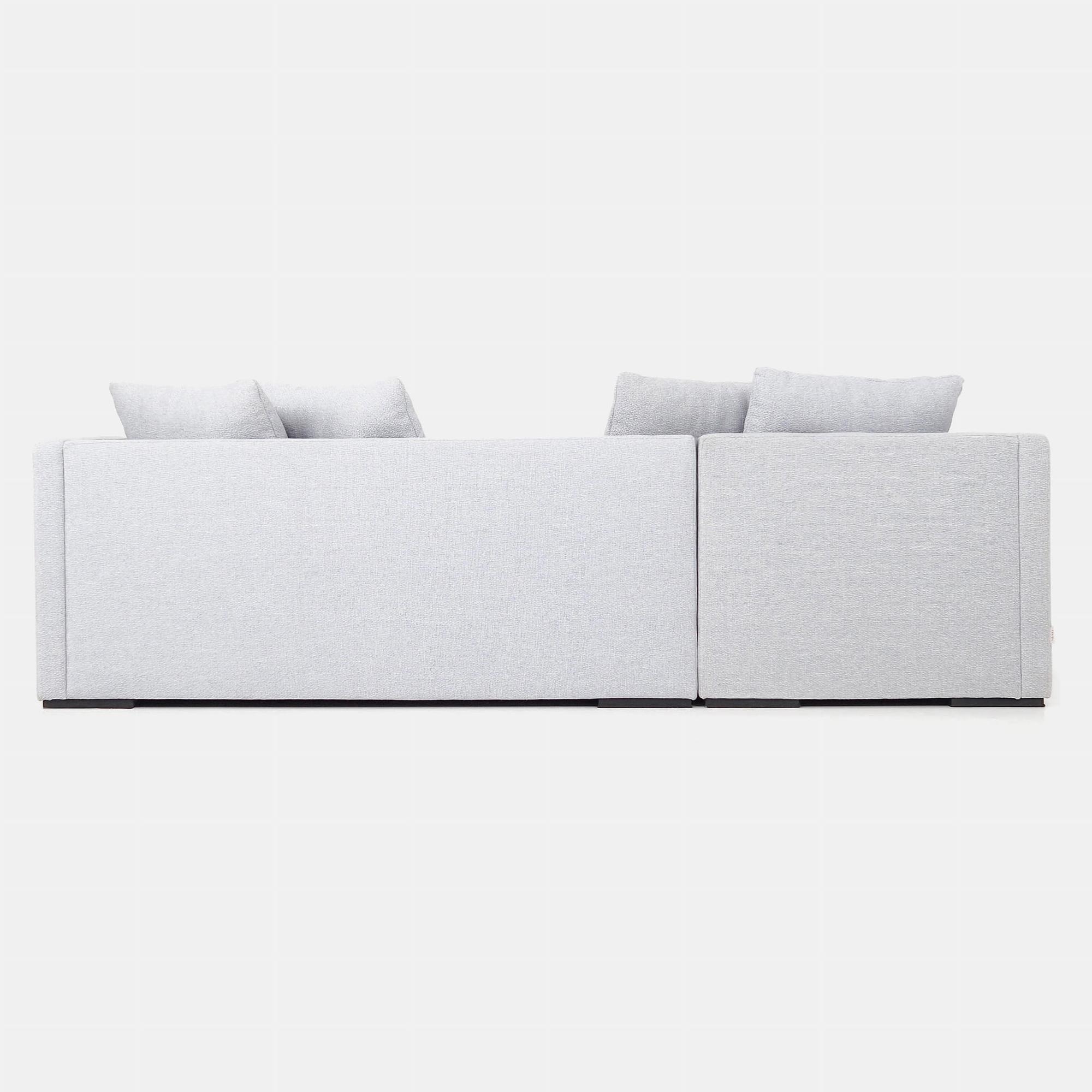 Malmo corner sofa 3-seater dove grey 6