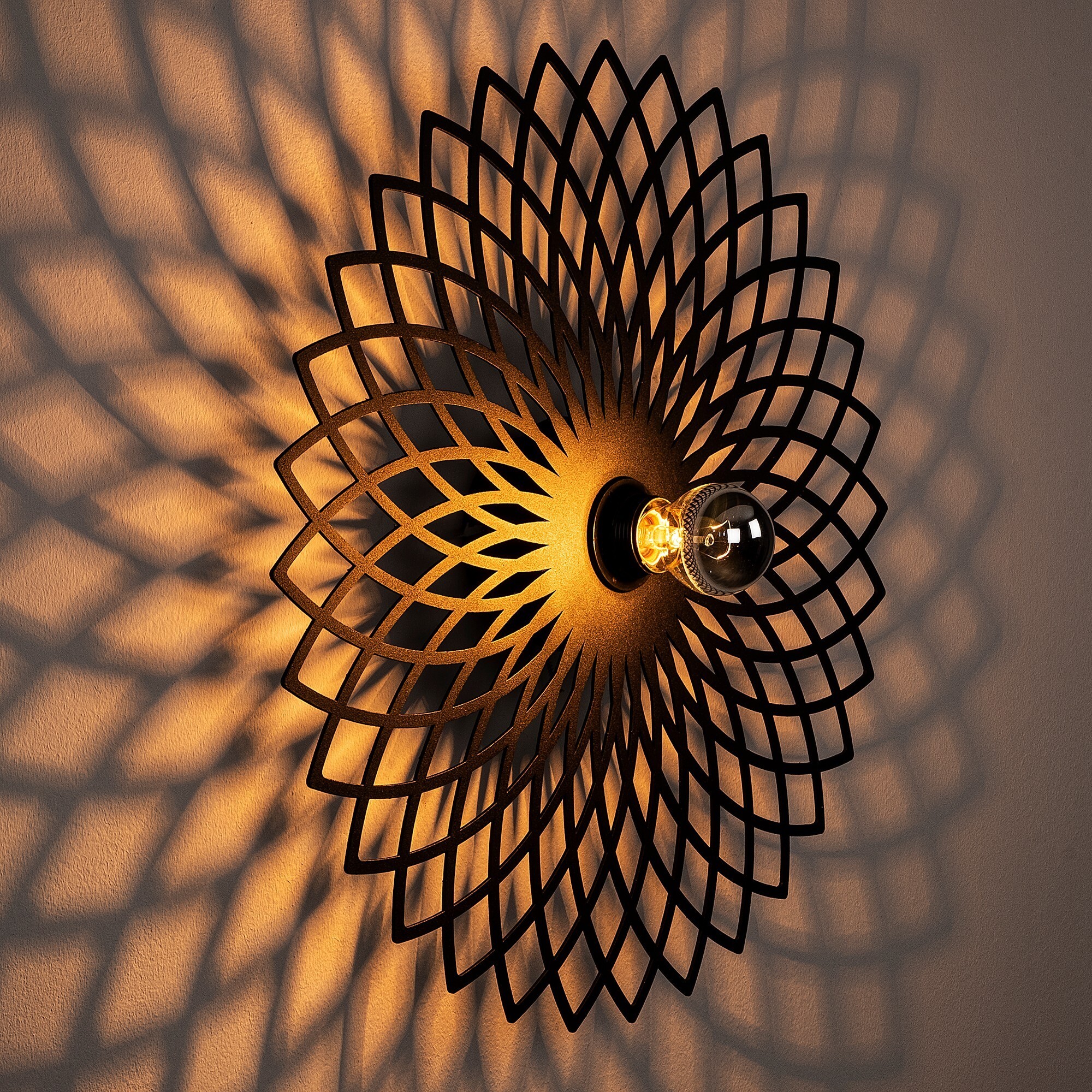 Wall lamp Black Metal 1