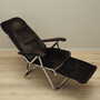 Vintage armchair velvet metal brown 1970s 7