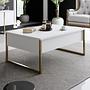 Luxe Couchtisch Weiß 1