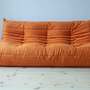 Togo Lounge Set 5-tlg. Textil Pastellorange 1