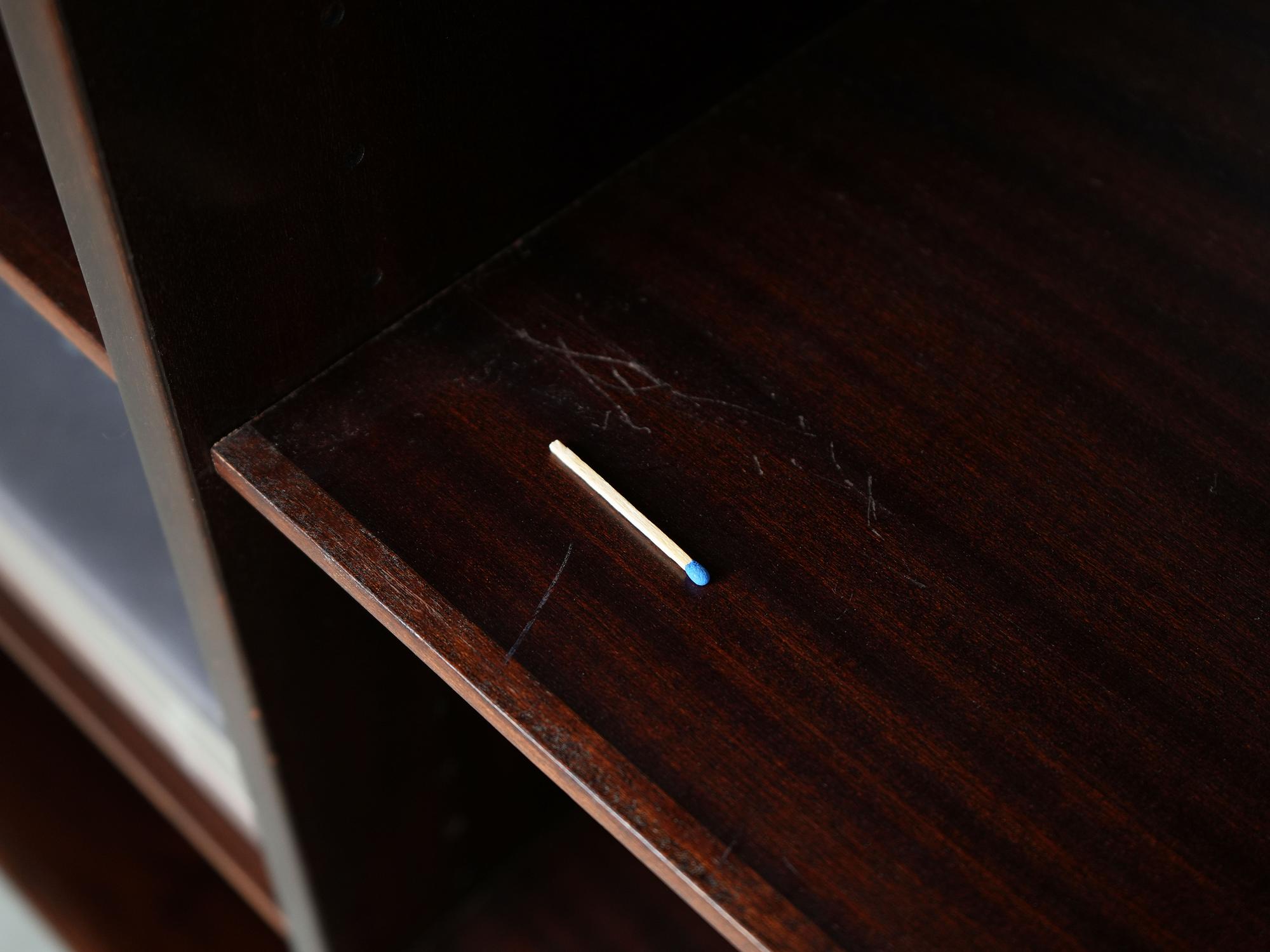 Mahogany bookcase 1970s 7