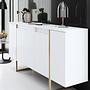 Luxe Konsolentisch Weiß 5