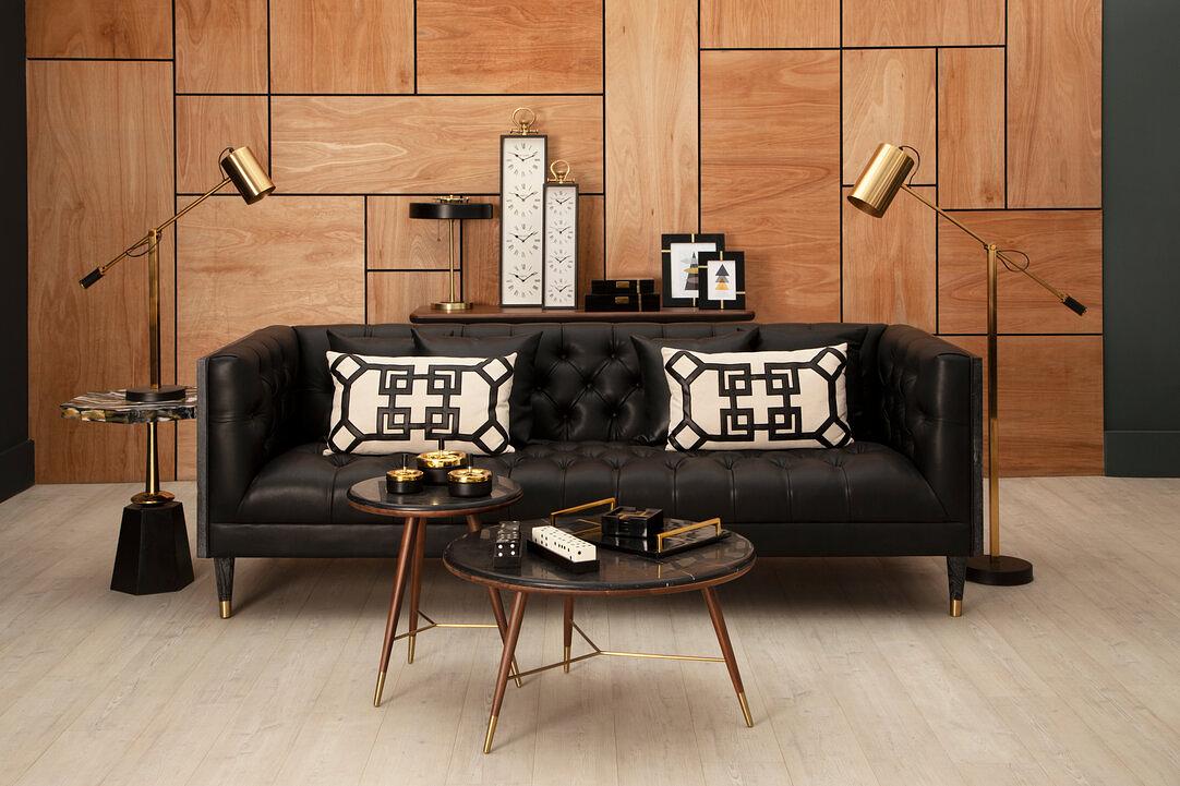 Odell Hexagonal Side Table Black 3