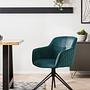 Armchair Romu Velvet Metal Green 3