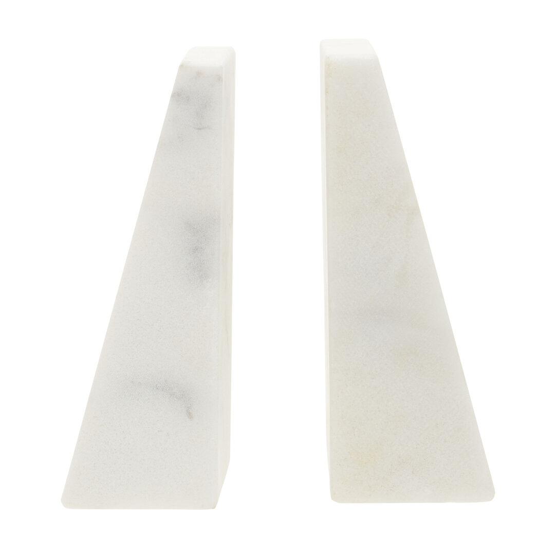 2x Marris White Marble Buchstützen
 1