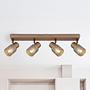 4-Light Satella Type F Ceiling Lamp Smoked Glass / Iron 0