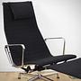 Aluminium Chair EA 124 & EA 125 Hopsack Schwarz 3