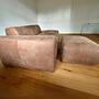 Pyllow Sofa 3-Sitzer & Hocker Nubukleder Braun 2