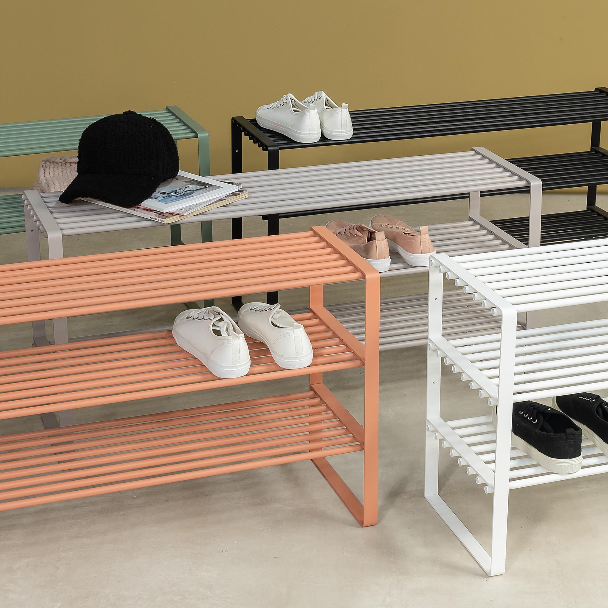 Shoe Rack Rex 3-Shelves Apricot 4