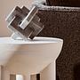 Walsa Black Finish Mango Holz Beistelltisch
 1