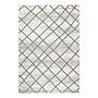 Teppich Rhombe Creme Anthrazit 70 x 140 cm 0