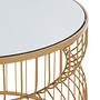 Avantis Gold Metalldrahtgestell Runder Beistelltisch
 5