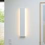 Krim Battery-powered wall lamp Dimmable incl. Remote control White 0